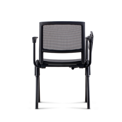 কেনা মিটিং রুম জন্য স্ট্যাকযোগ্য Ergonomic Mesh ব্যাক অফিস অতিথি চেয়ার অপেক্ষা রুম online manufacture